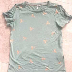 T-shirt with Arm Cut Out